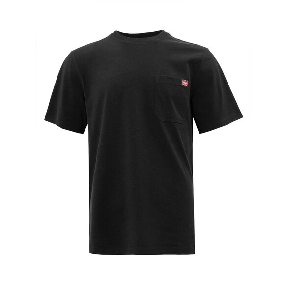Wrangler Workwear Men's Short Sleeve Heavyweight Pocket Crew Work Shirt - Picture 1 of 4